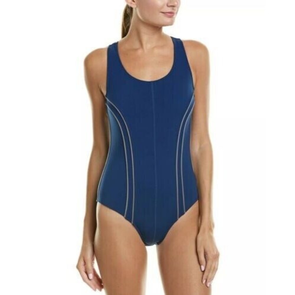 Free People Movement Blue Delta Bodysuit Racerback Yoga Activewear Medium